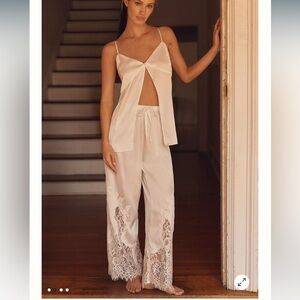 By Catalfo sold-out Anthropologie Bridal white lace pant set